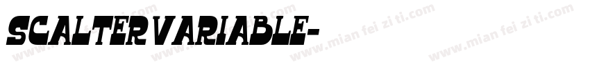 Scalter Variable字体转换